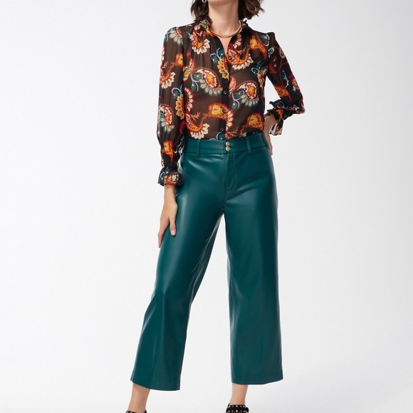 CHICO’S Chiffon Paisley Shirt - Picture 4 of 4